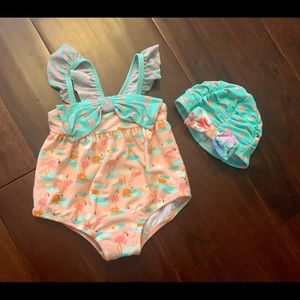 Matilda Jane swimsuit and swim hat